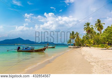 Tropical Beach At Koh Mook (koh Muk) Island, Thailand