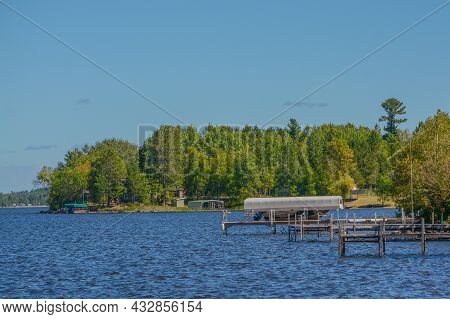 Beautiful View Of Pike Bay On Vermillion Lake In Tower, Cass County, Minnesota