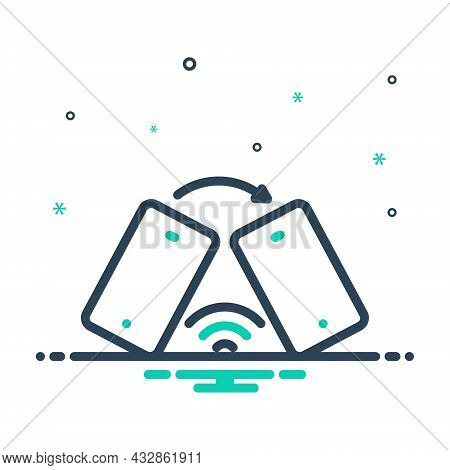 Mix Icon For Discourse Recitation Communication Conversation Phone Transfer Wifi