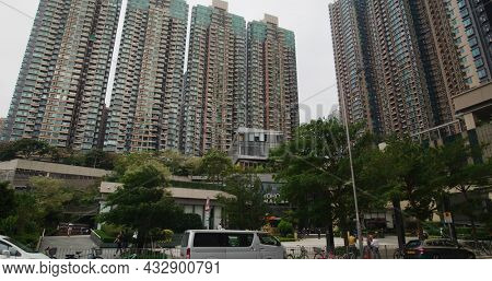 Yuen Long, Hong Kong 21 April 2021: Hong Kong residential district