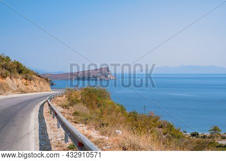Famous Bay Porto Palermo In South Of Albania