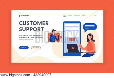 Customer Support. Technical Consultant Assistance On User Request. Hotline For Solving Problems With