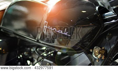 Warsaw, Poland. 15 September 2021. Sign Junak. Company Signboard  Junak