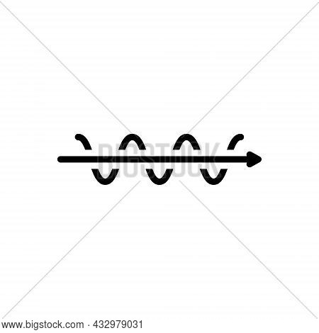 Black Solid Icon For Straight Straightforward Simplify Directly  Direct Decision Difficult Complex C