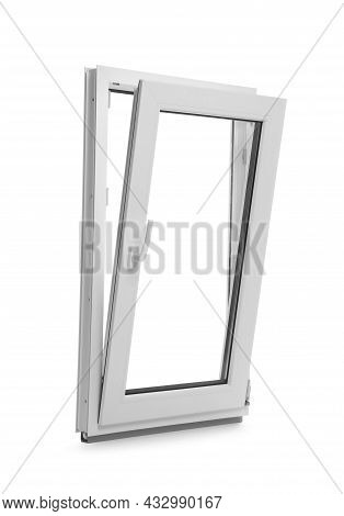New Modern Single Casement Window Isolated On White