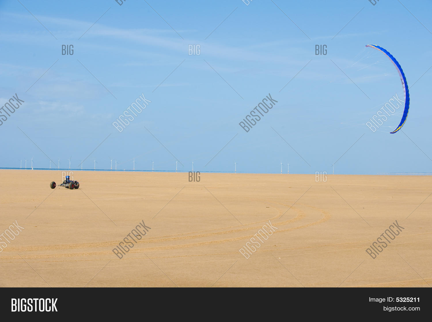 Kite Buggy Wind Farm Image & Photo (Free Trial) Bigstock