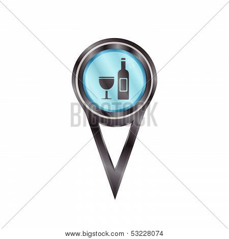 Pin Sign Wine