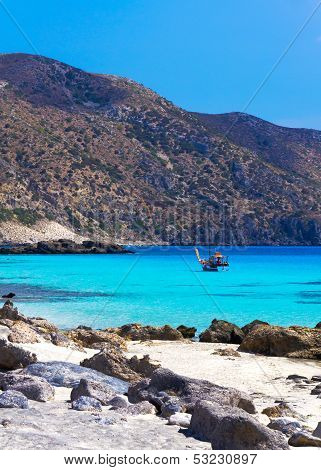 Amazing View Of Kedrodasos Beach, Island Of Crete, Greece