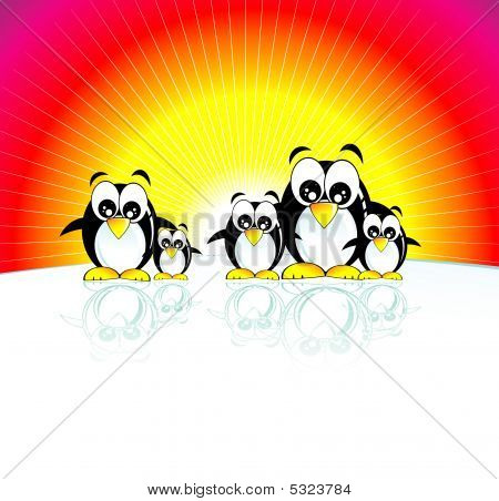 Famille de pingouins