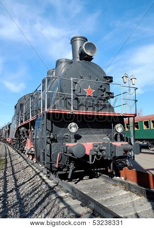 Old Russian Steam Locomotive