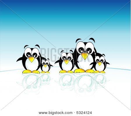 Famille de pingouins