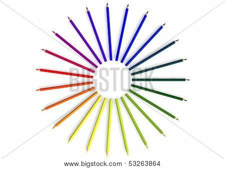 Circle Of Crayons