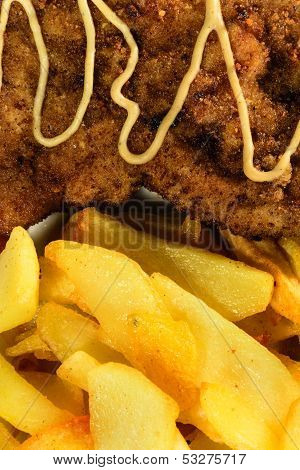 French Fries With Chicken Chops