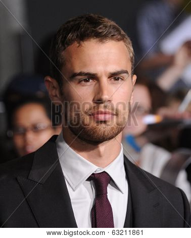 LOS ANGELES - MAR 18:  Theo James arrives to the 'Divergent' Los Angeles Premiere  on March 18, 2014 in Westwood, CA                