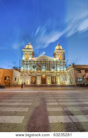 Church In Cafayate In Salta Argentina.