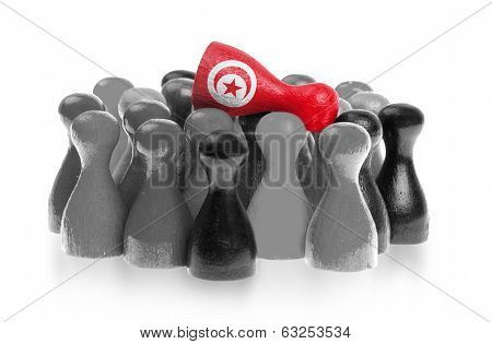 One Unique Pawn On Top Of Common Pawns