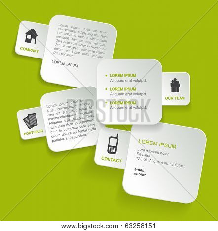Vector background concept design for brochure or website. Can be used also for flyer, poster, cover and other print.