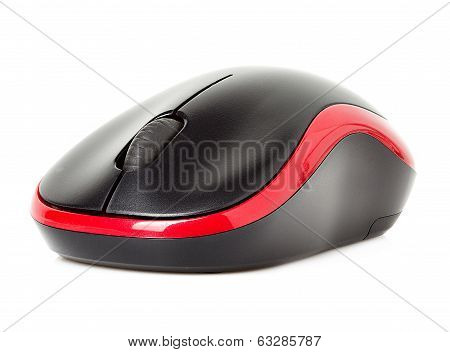 Computer Red Mouse Isolated
