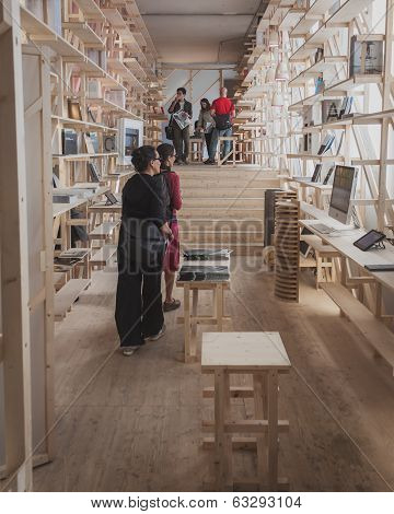 People At Ventura Lambrate Space During Milan Design Week