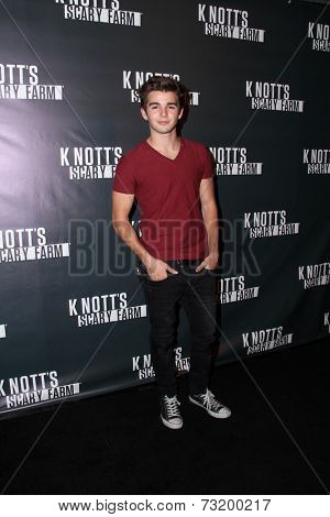 LOS ANGELES - OCT 3:  Jack Griffo at the Knott's Scary Farm Celebrity VIP Opening  at Knott's Berry Farm on October 3, 2014 in Buena Park, CA