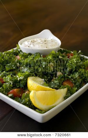 Tabbouleh salat med Dip