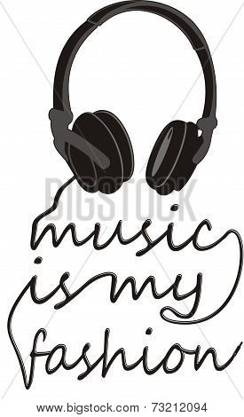 typography Headphones