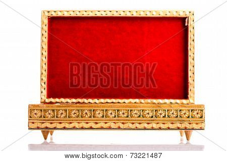 Opened Red Velvet Box