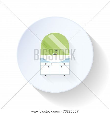 Vanity Top Flat Icon