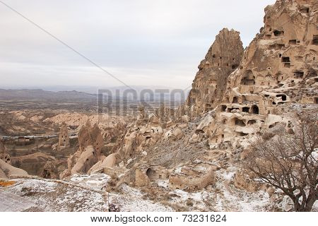 Uçhisar Castle, Cappadocia, Turkey.