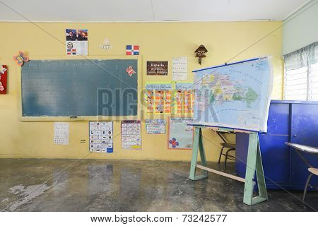 Rural School In The Dominican Republic