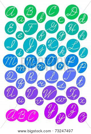 Bright alphabet.