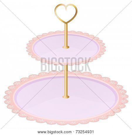 Illustration of an empty cupcake tray on a white background