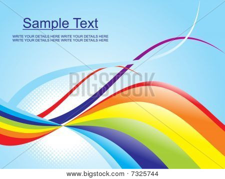 วัตถุรูปคลื่นนามธรรมสีสัน