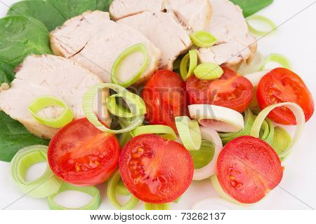 Close up of healthy salad.