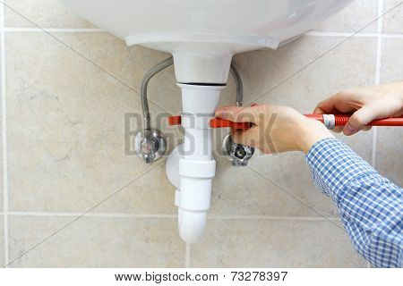 Plumber At Work