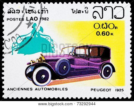 Post Stamp From Laos