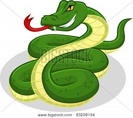 High Quality Snake Vector Cartoon Illustration