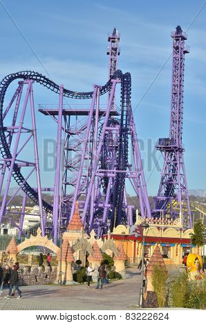 Quantum jump attraction in Sochi adventure Park