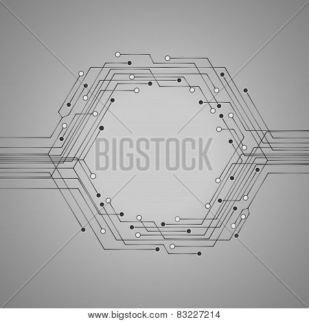 Technology circuit board illustration for your text . Business background