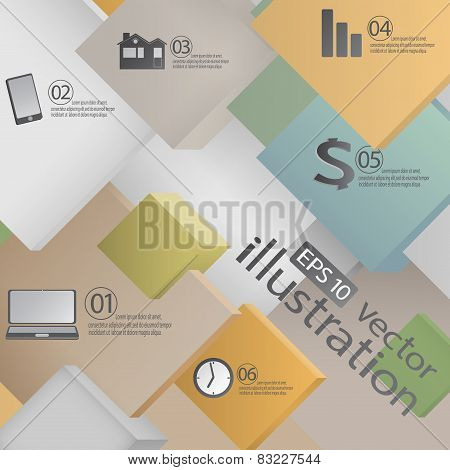 Modern Vector infographic , business concepts or web design template