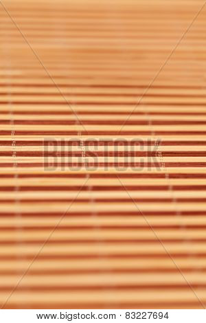 Sushi Mat With Blurred Background
