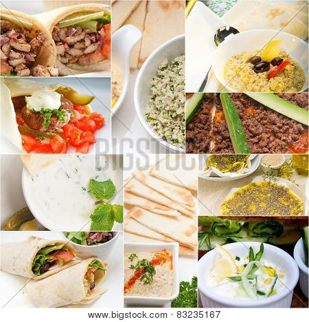 Arab Middle Eastern Food Collage