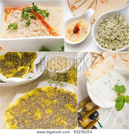 Arab Middle Eastern Food Collage