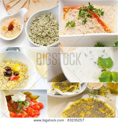 Arab Middle Eastern Food Collage