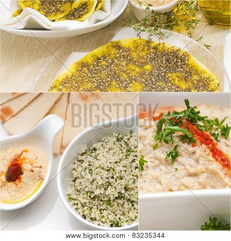 Arab Middle Eastern Food Collage