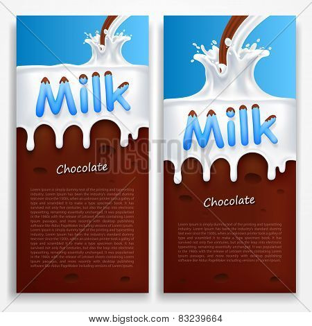 Milk with chocolate