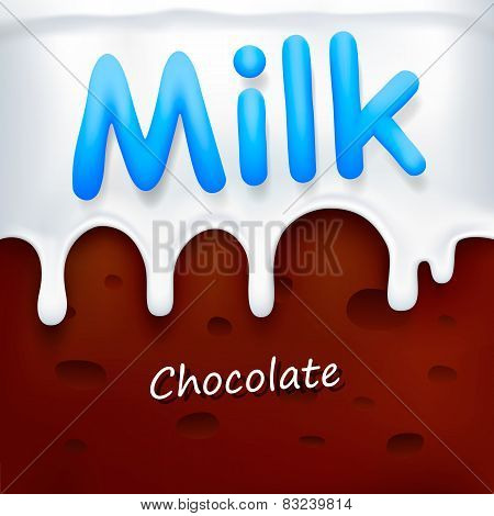 Milk with chocolate