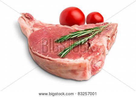 A Chank Of Beef Meat With Vegetables