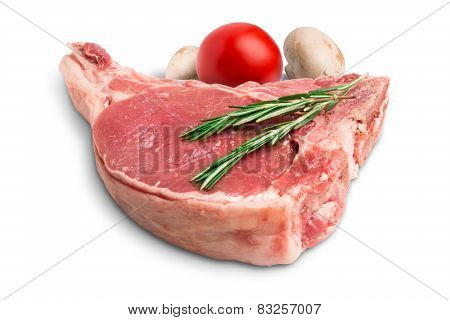 A Chank Of Beef Meat With Vegetables