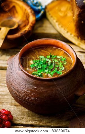 Shchi, Traditional Russian Soup From Cabbage.